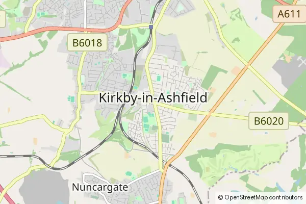 Karte Kirkby-in-Ashfield