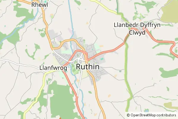 Karte Ruthin