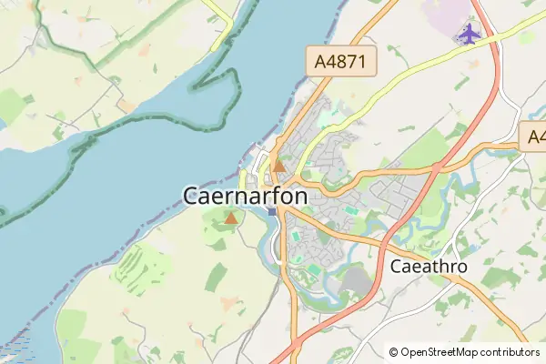 Karte Caernarfon