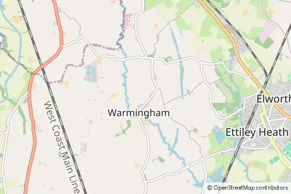 Karte Warmingham