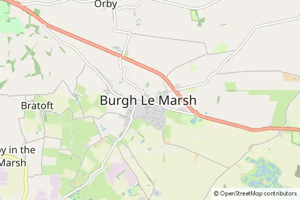 Karte Burgh le Marsh