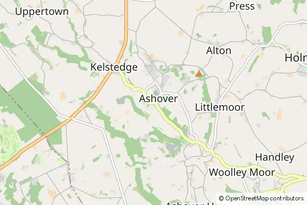 Karte: Ashover • © OpenStreetMap contributors Karte Ashover