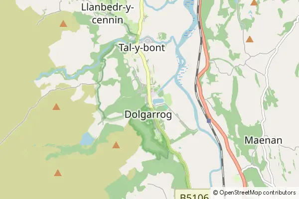 Karte Dolgarrog