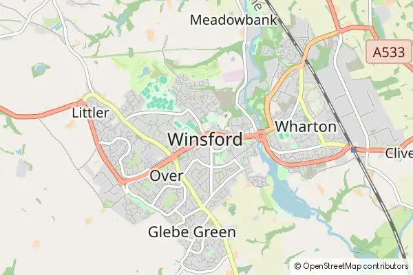 Karte Winsford