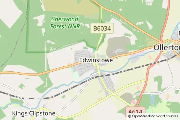 Karte: Edwinstowe • © OpenStreetMap contributors Karte Edwinstowe