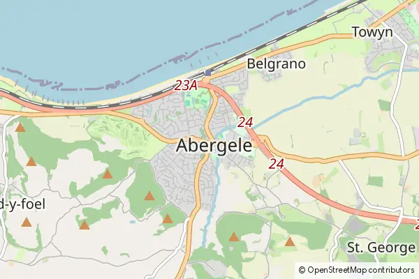 Karte Abergele