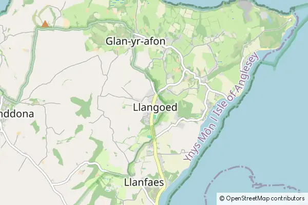 Karte Llangoed