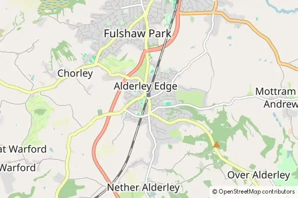 Karte Alderley Edge