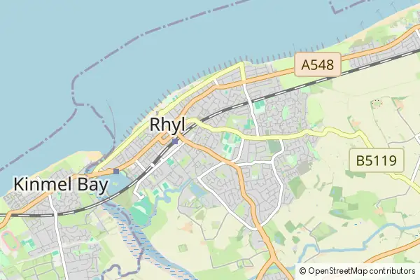 Karte Rhyl