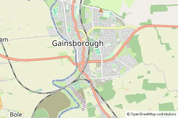 Karte: Gainsborough • © OpenStreetMap contributors Karte Gainsborough