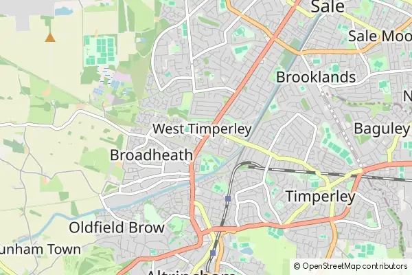 Karte West Timperley