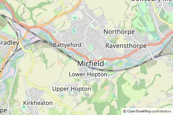 Karte Mirfield