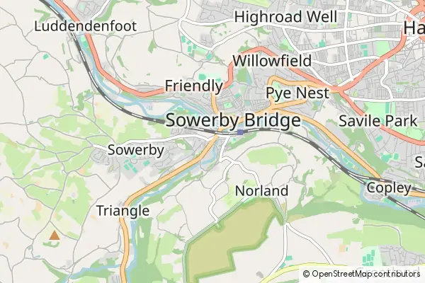 Karte Sowerby Bridge