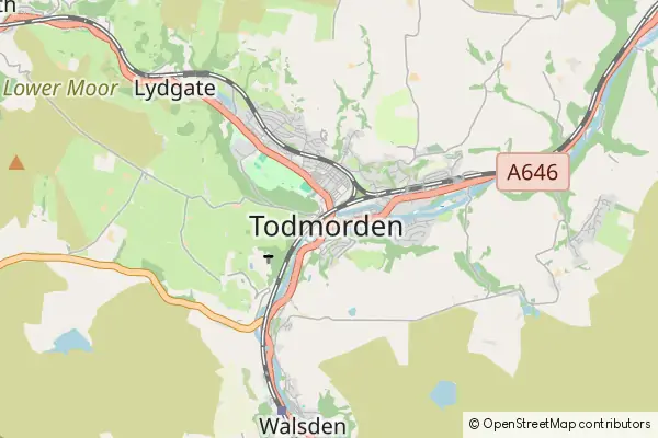 Karte Todmorden