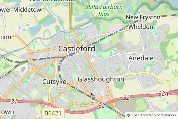 Karte Castleford