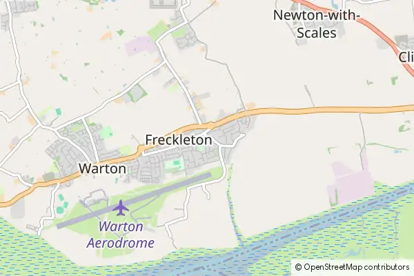 Karte: Freckleton • © OpenStreetMap contributors Karte Freckleton