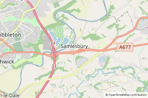 Karte Samlesbury