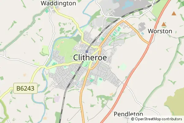 Karte Clitheroe