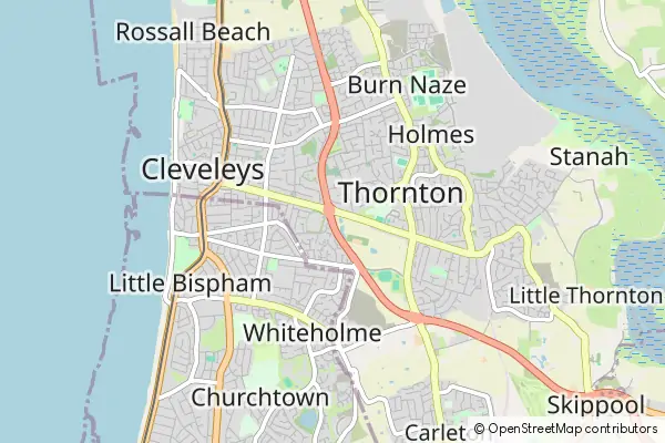 Karte Thornton Cleveleys