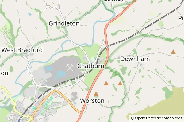 Karte Chatburn