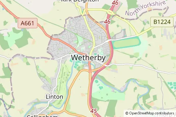 Karte: Wetherby • © OpenStreetMap contributors Karte Wetherby