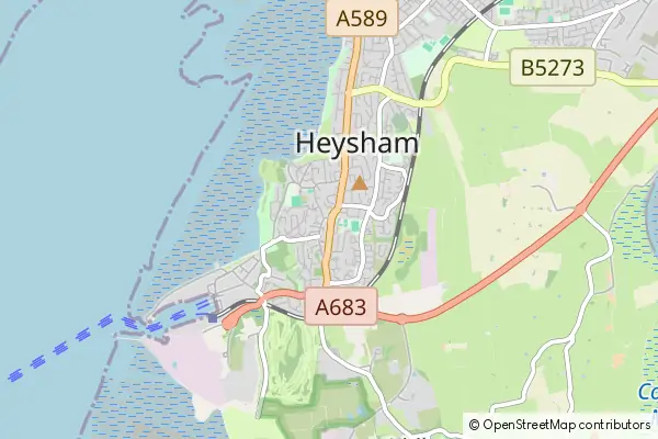 Karte Heysham