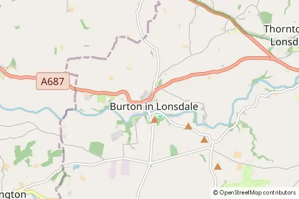 Karte Burton-in-Lonsdale