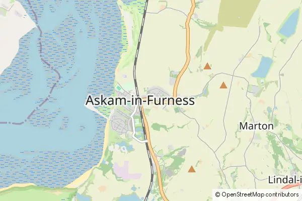 Karte Askam in Furness