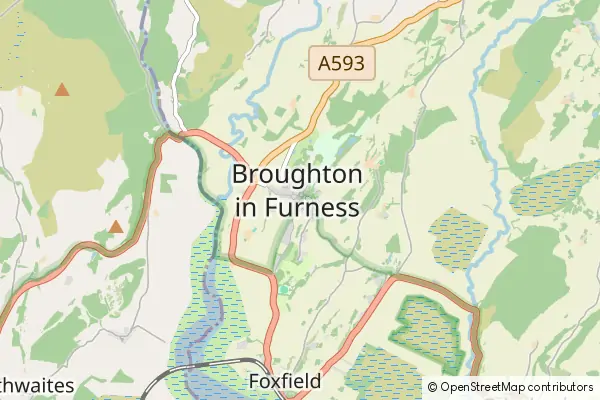 Karte Broughton-in-Furness