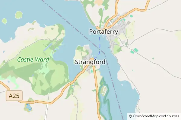 Karte Strangford