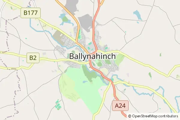 Karte: Ballynahinch • © OpenStreetMap contributors Karte Ballynahinch