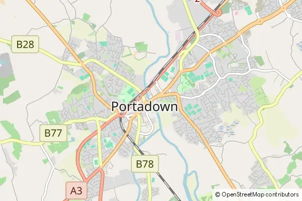 Karte Portadown