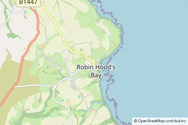 Karte Robin Hoods Bay