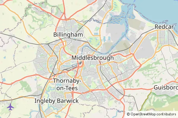 Karte: Middlesbrough • © OpenStreetMap contributors Karte Middlesbrough