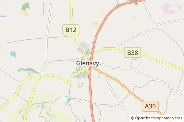 Karte Glenavy
