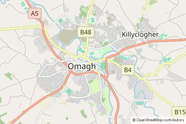 Karte Omagh