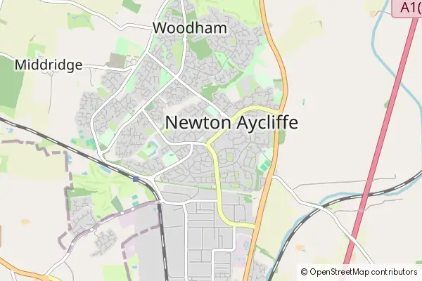 Karte Newton Aycliffe