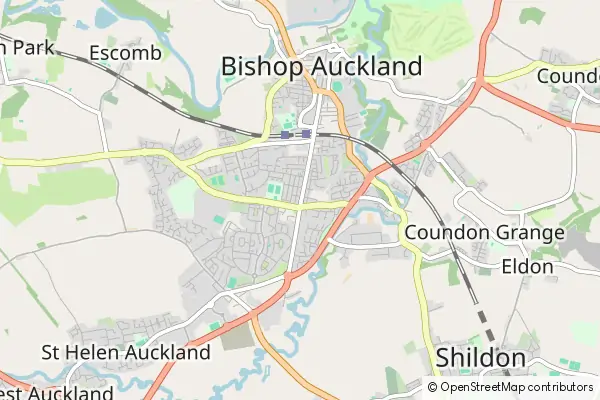 Karte: Bishop Auckland • © OpenStreetMap contributors Karte Bishop Auckland