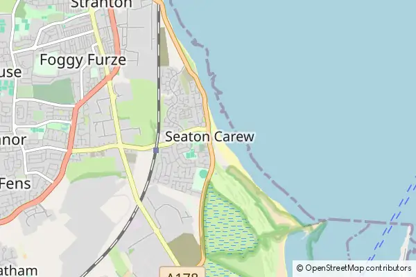 Karte Seaton Carew