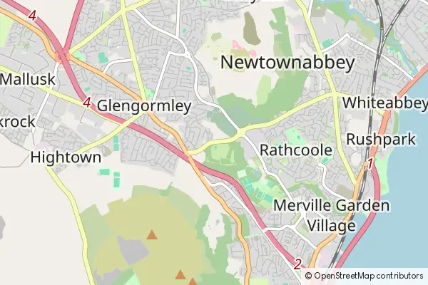 Karte Newtownabbey