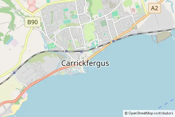 Karte Carrickfergus