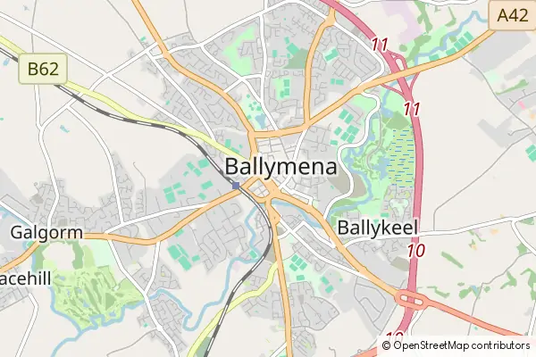 Karte Ballymena
