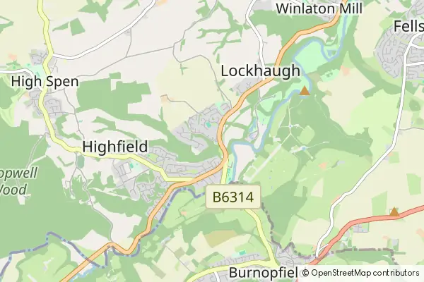 Karte: Rowlands Gill • © OpenStreetMap contributors Karte Rowlands Gill