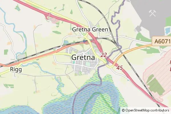 Karte Gretna