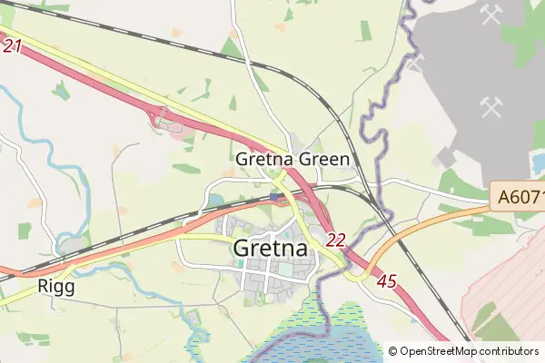Karte Gretna Green