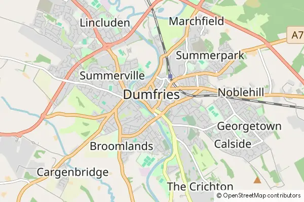 Karte Dumfries