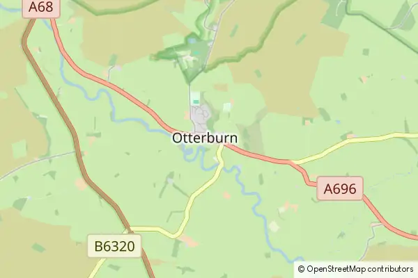Karte Otterburn