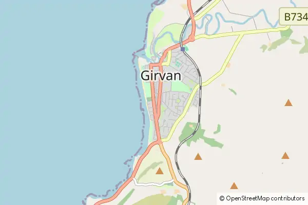 Karte Girvan