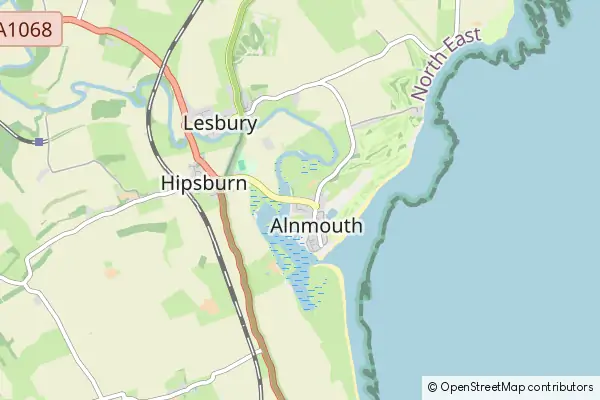 Karte Alnmouth