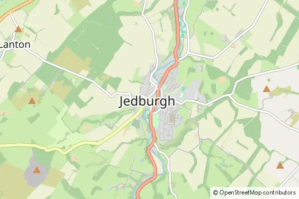 Karte Jedburgh